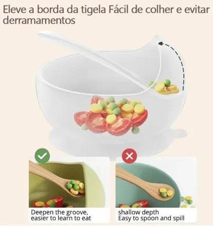 Kit introdução alimentar de Silicone 8 peças